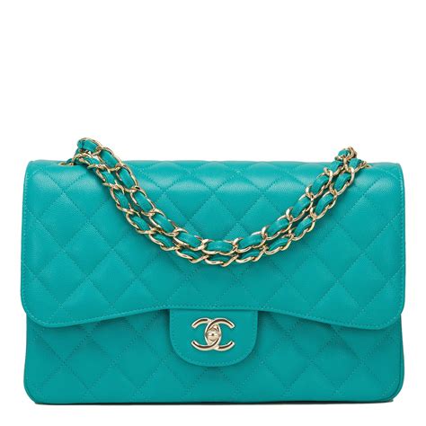 chanel turquoise caviar|Flap Bags .